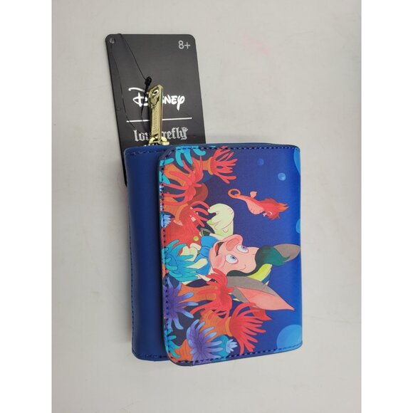 Loungefly Disney Pinocchio Mini Backpack Bag Underwater With Wallet NEW main image 5